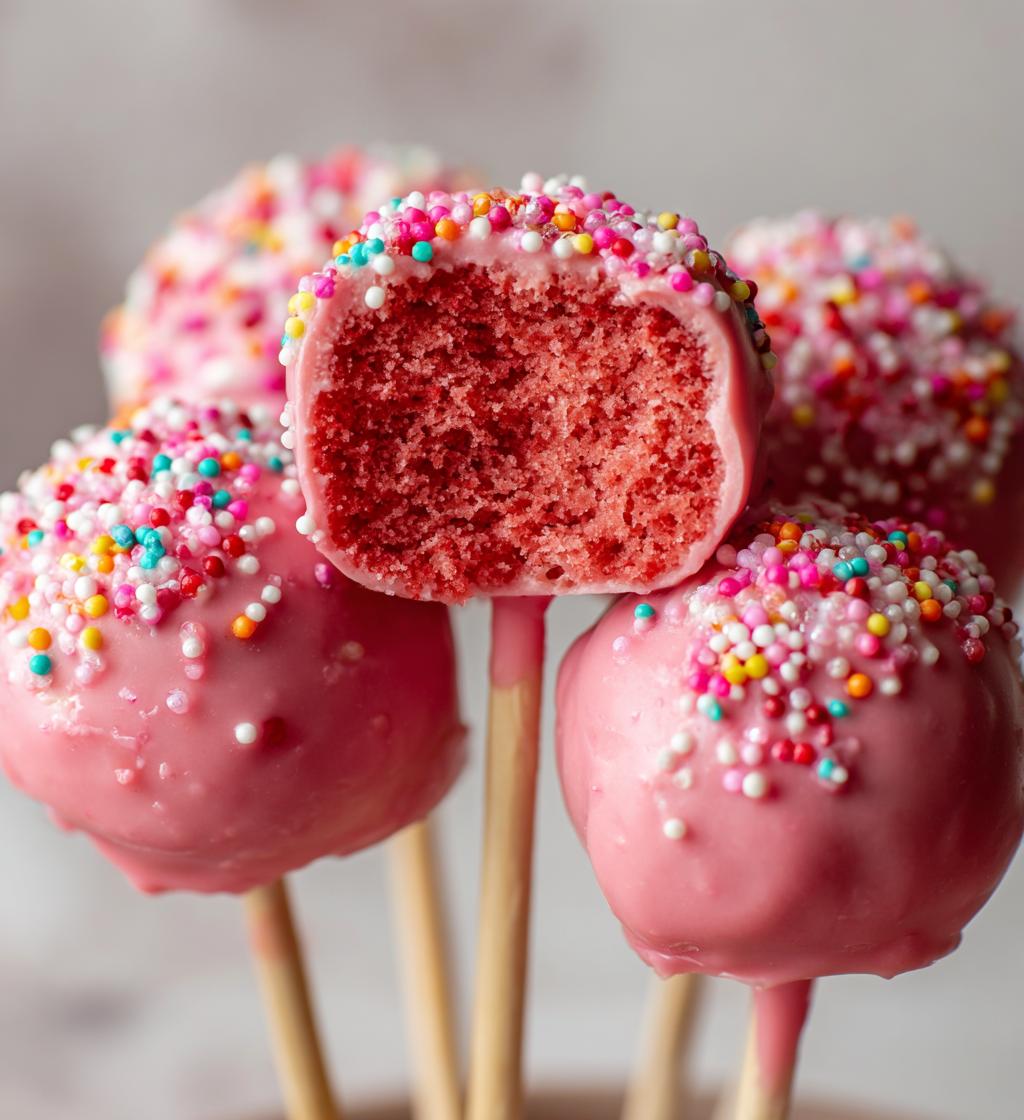valentine cake pops