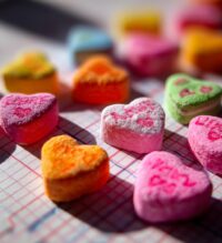 valentine candy heart graph