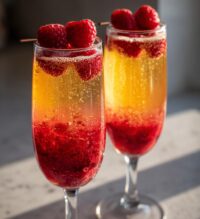 valentine champagne cocktails