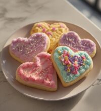 valentine cookie decorating