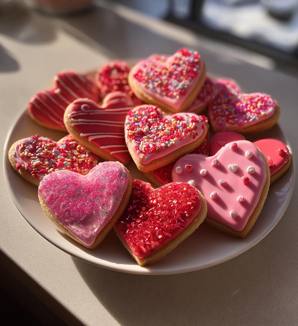 valentine cookies decorated ideas easy