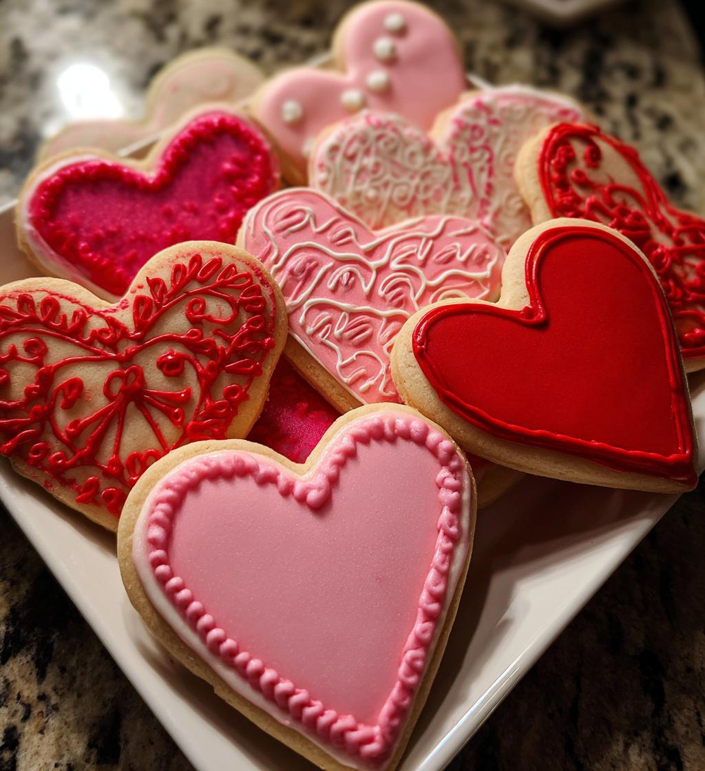 valentine cookies royal icing