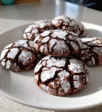 valentine crinkle cookies