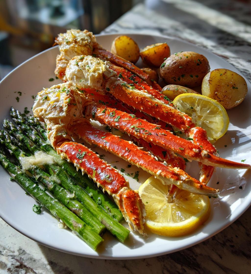 what to serve with king crab legs