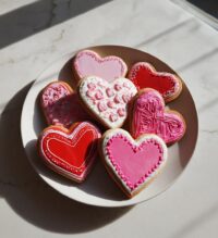 aesthetic valentines cookies