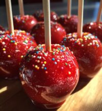 candy apples valentines day