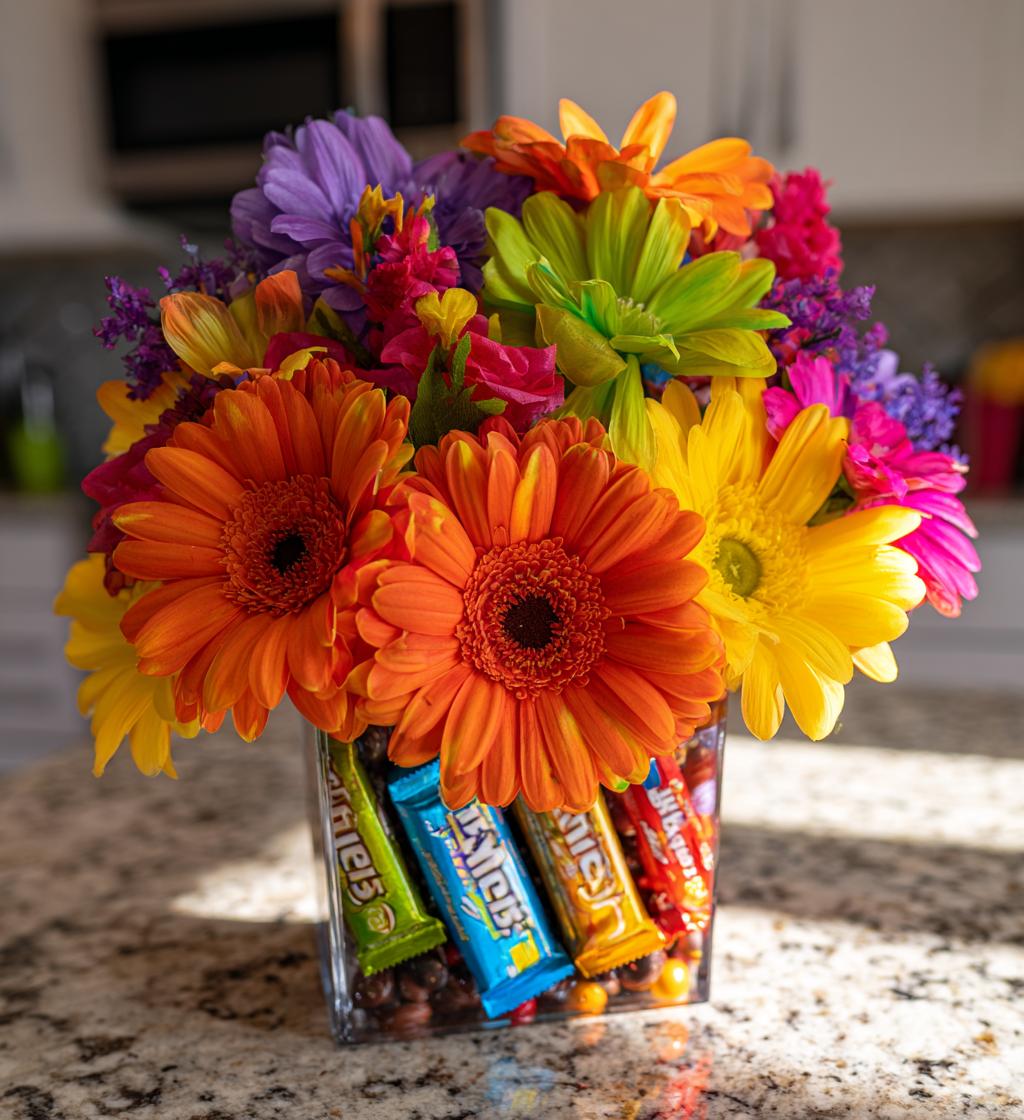 candy bouquet valentines day