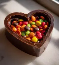 chocolate breakable heart valentines day