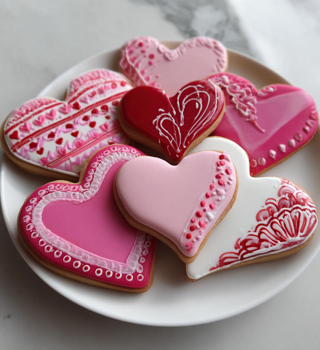decorating valentines cookies