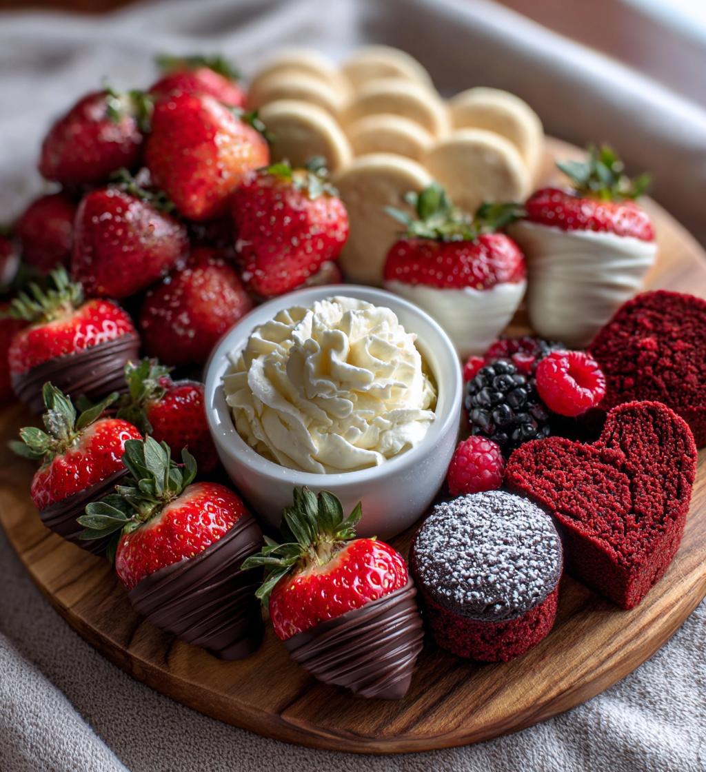 dessert board valentines day