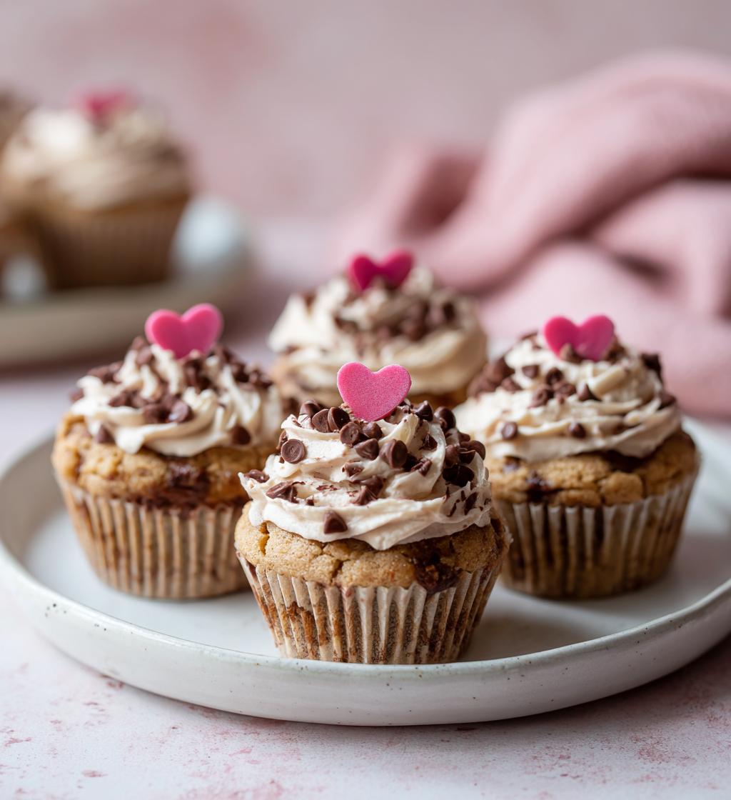 dog-friendly valentines day cupcakes