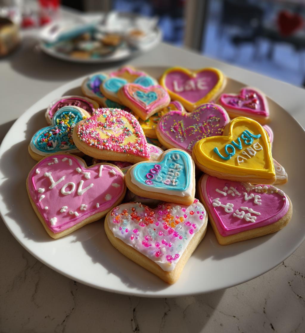 funny valentines cookies