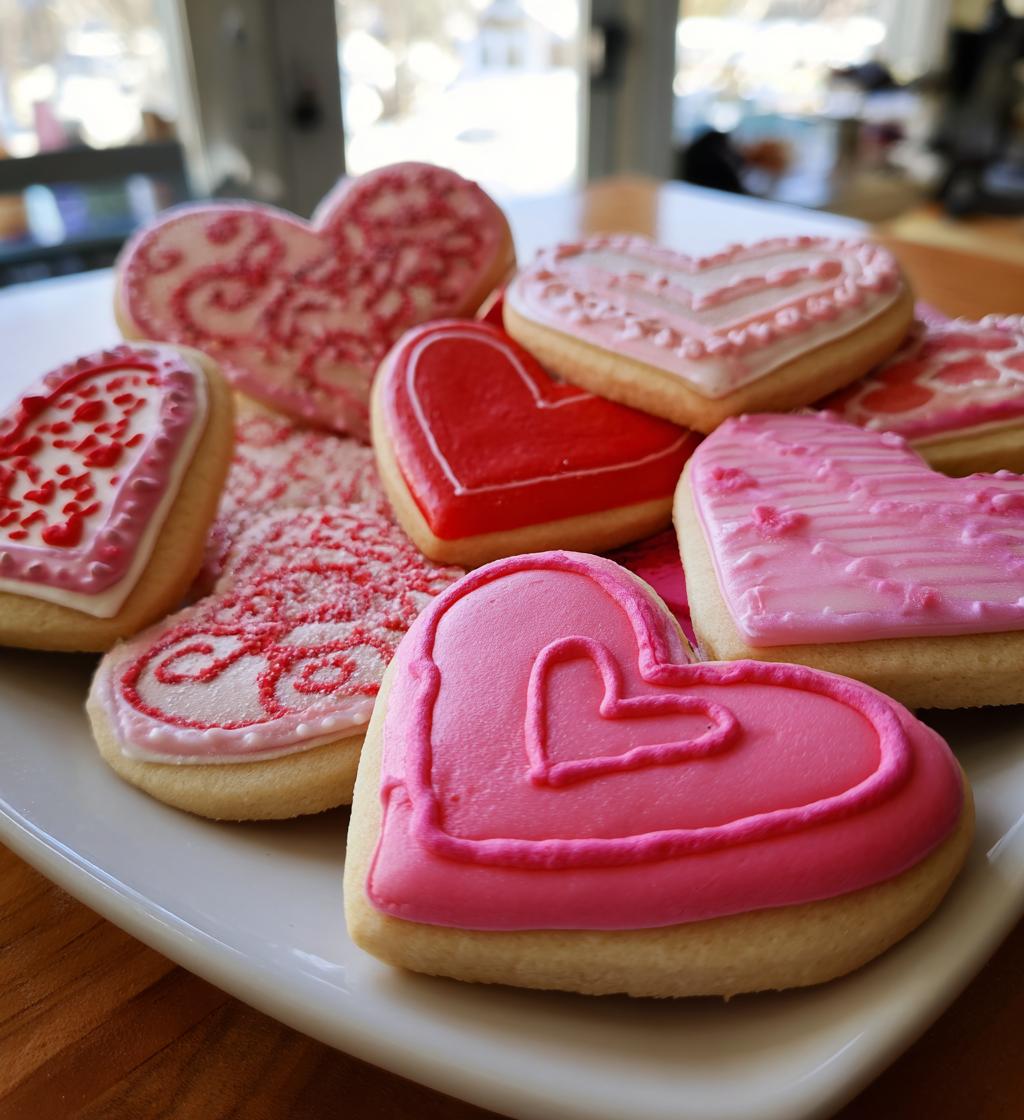 kids valentines cookies