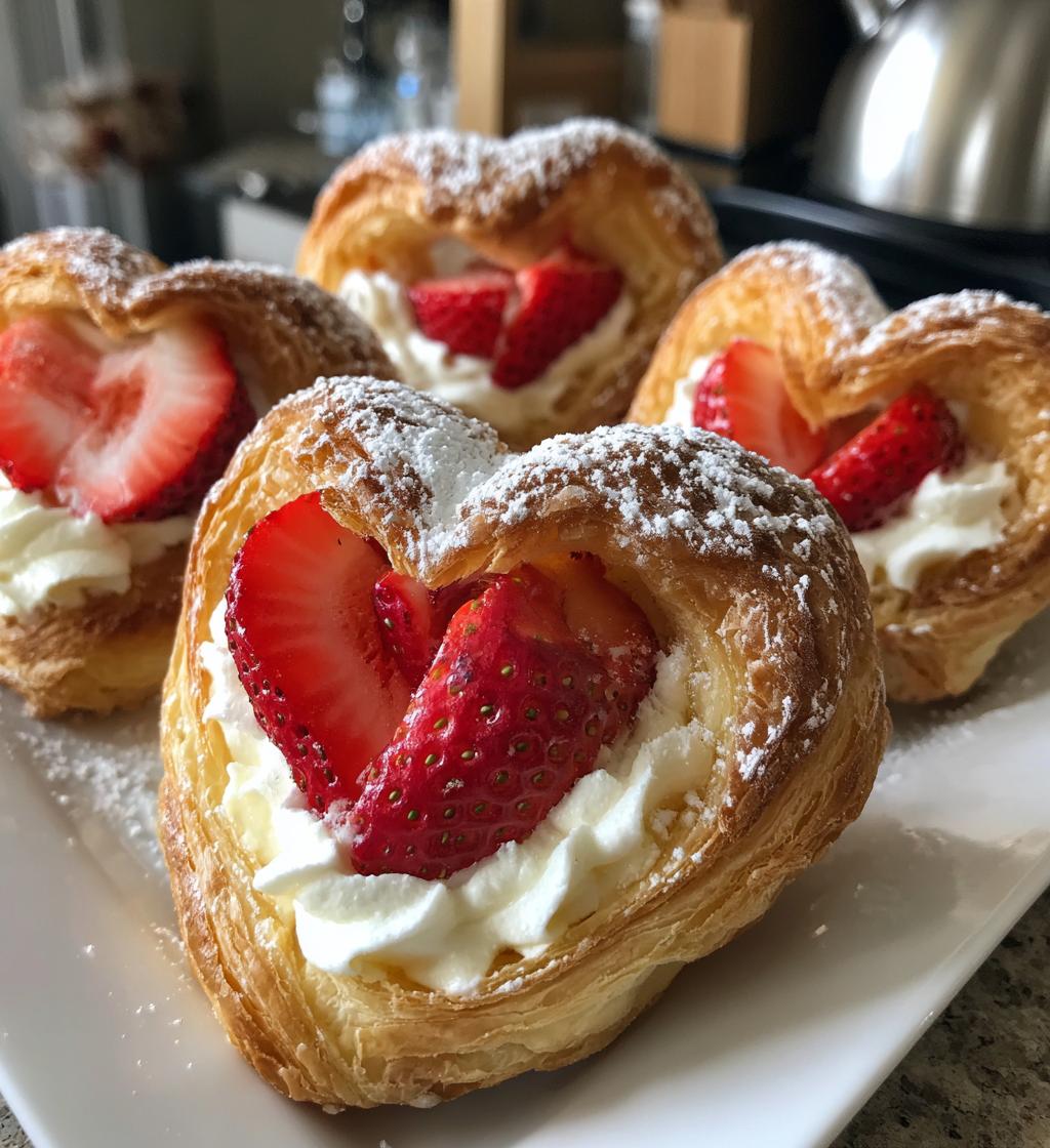 puff pastry dessert valentines