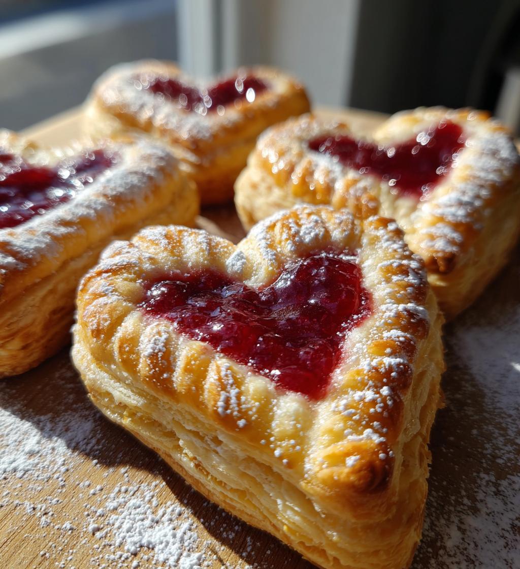 puff pastry valentines