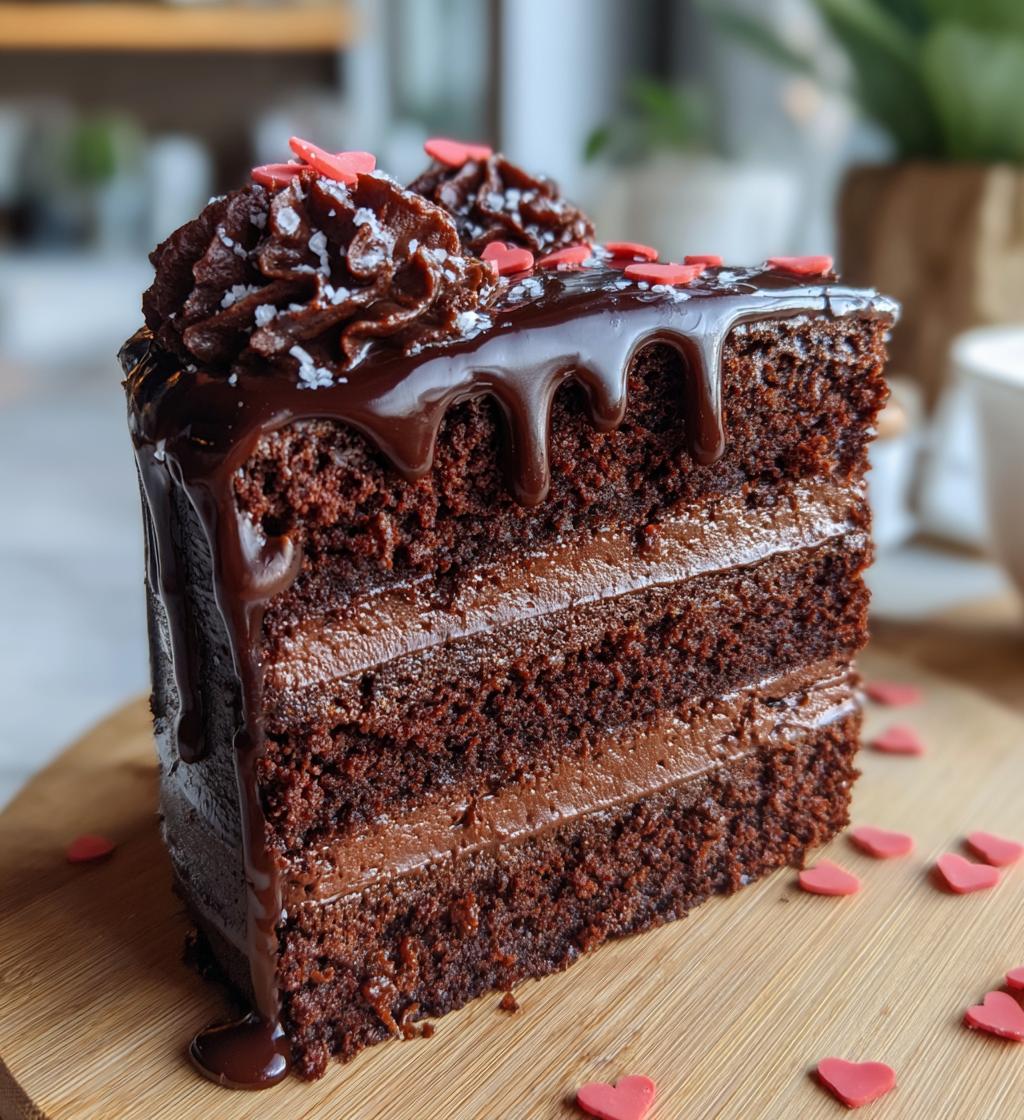 rectangle valentines cake
