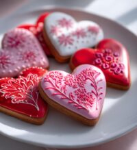 royal icing cookies valentines