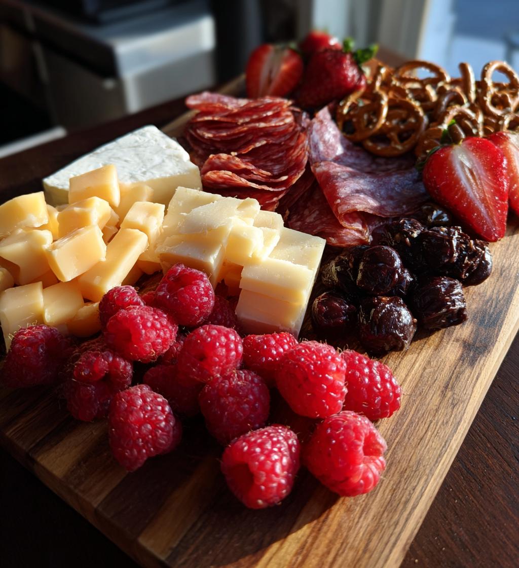 small valentines charcuterie board
