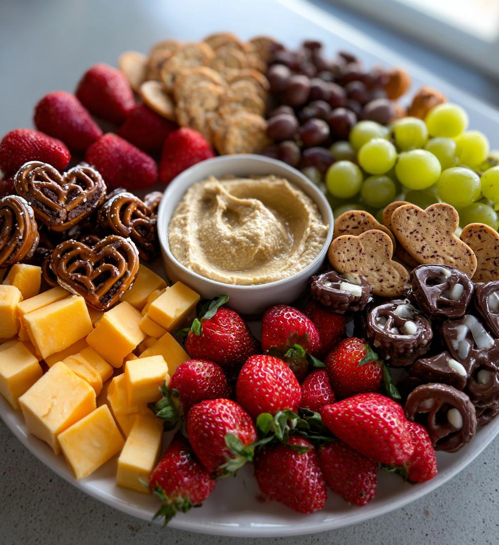 snack board valentines day