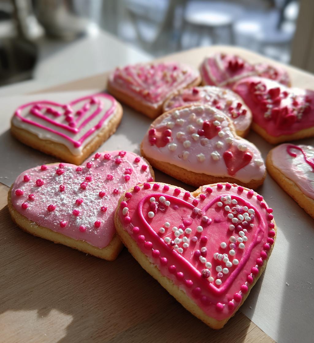 sourdough valentines cookies