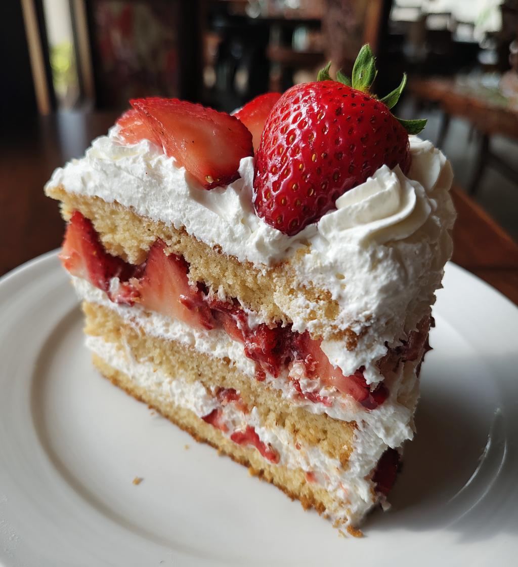 strawberry valentines cake