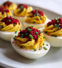 valentine deviled eggs
