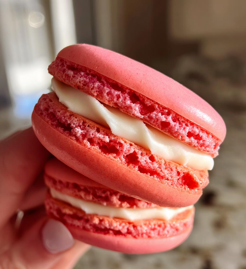 valentine macarons