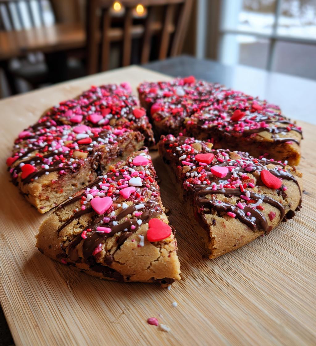 valentine pizza cookie