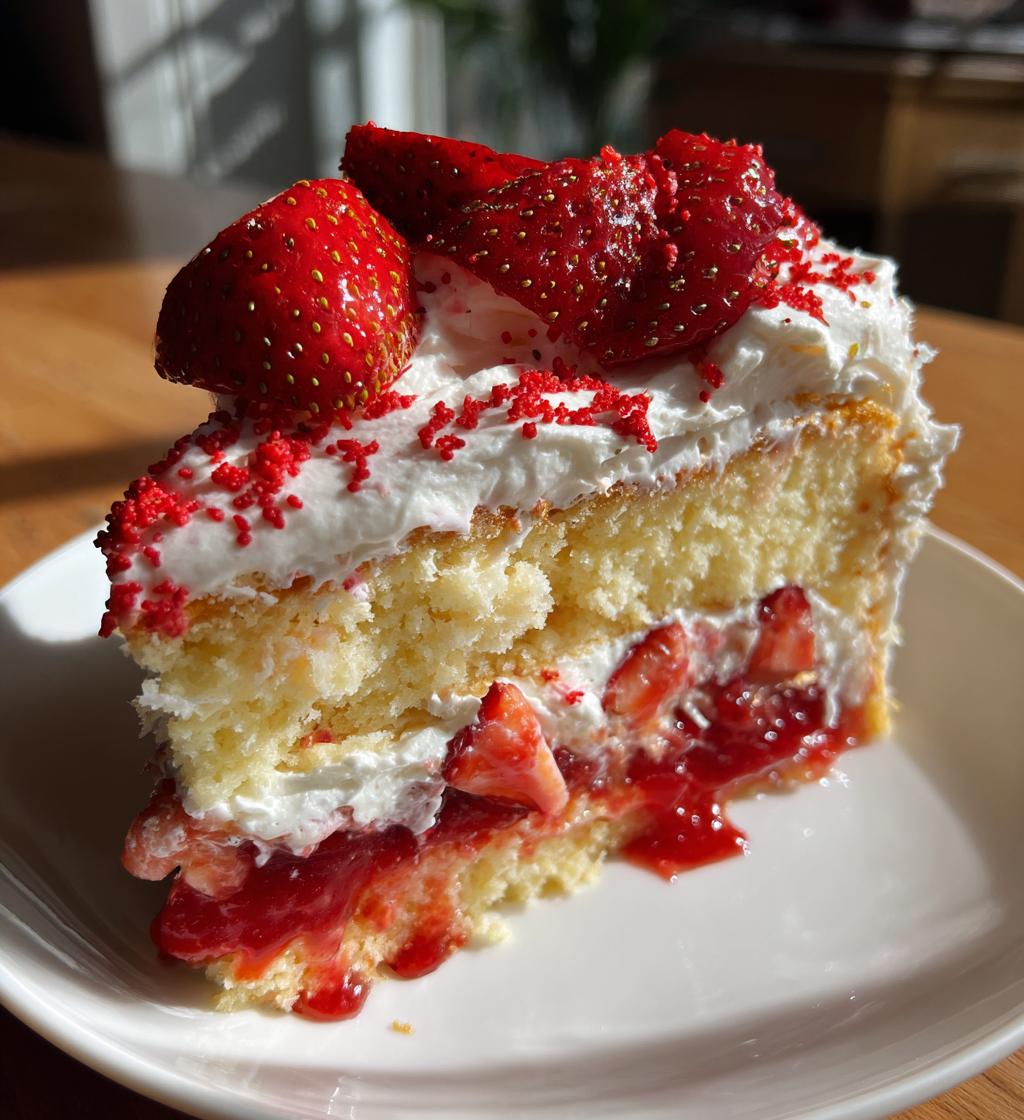 valentine poke cake