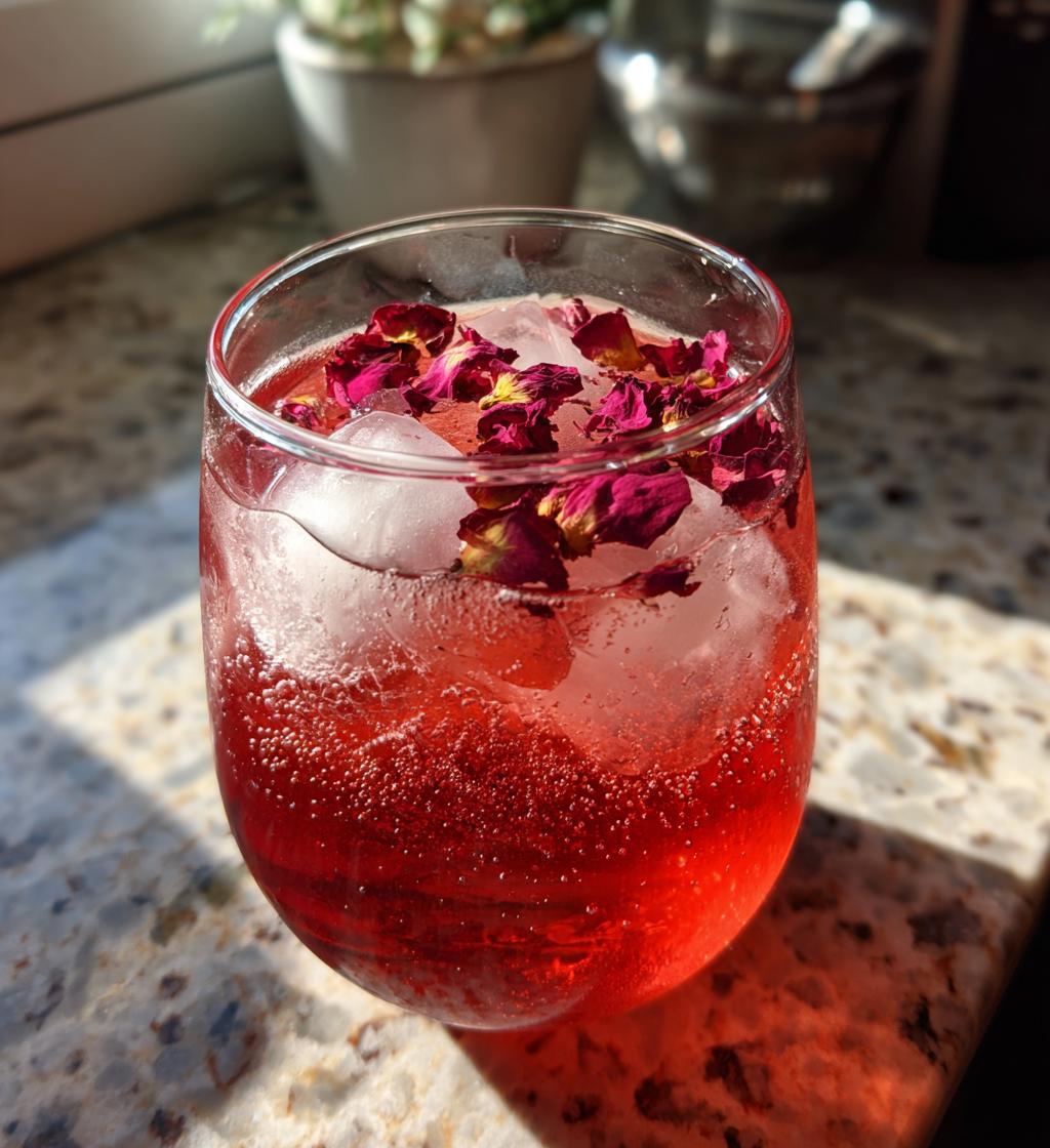 valentine rose drink