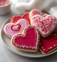 valentine royal icing cookies