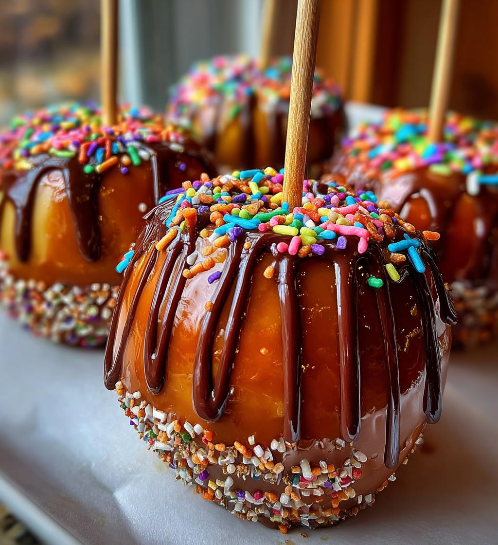 valentines caramel apples