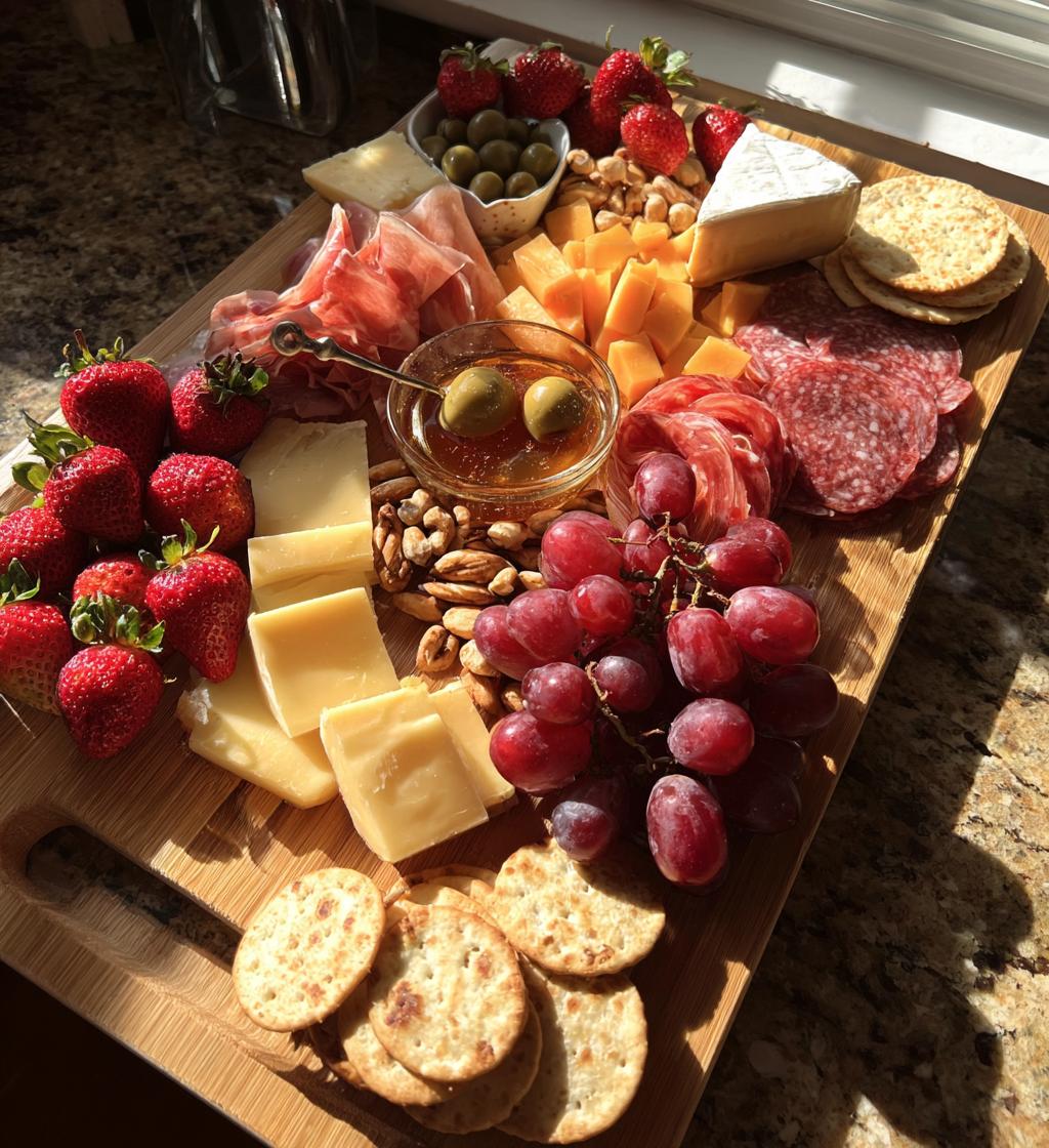 valentines cheese board