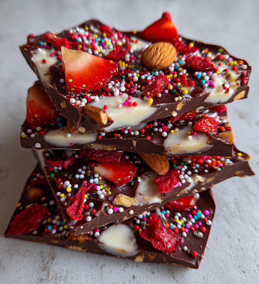 valentines chocolate bark