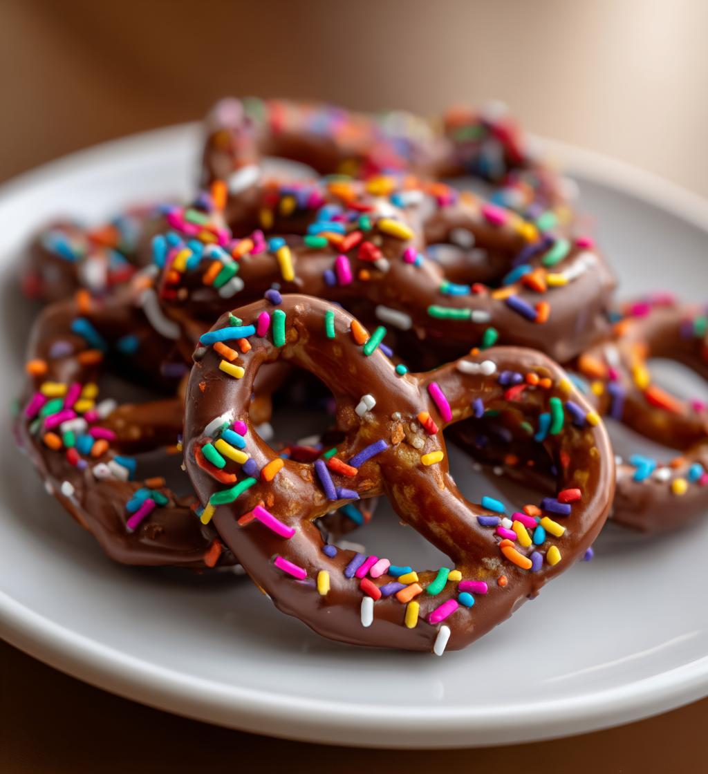 valentines chocolate pretzels