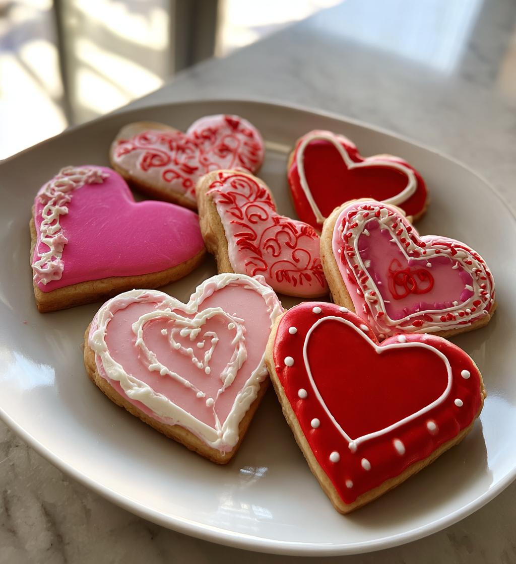 valentines cookies aesthetic