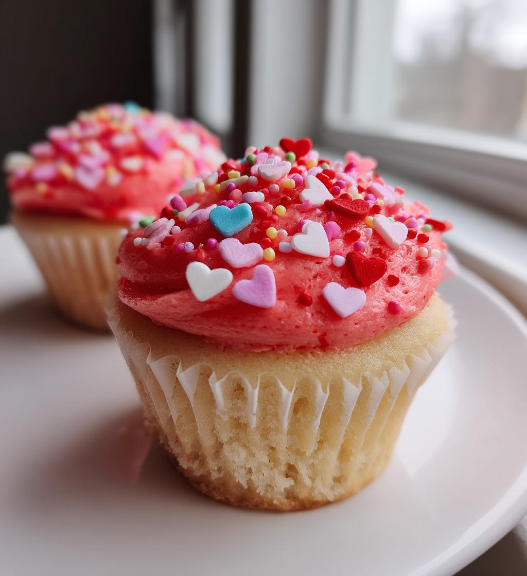 valentines cupcake