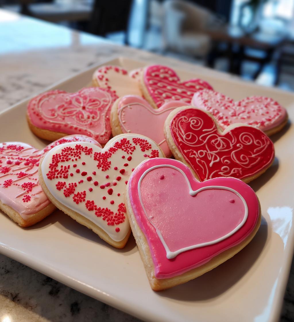 valentines day cookies decorated