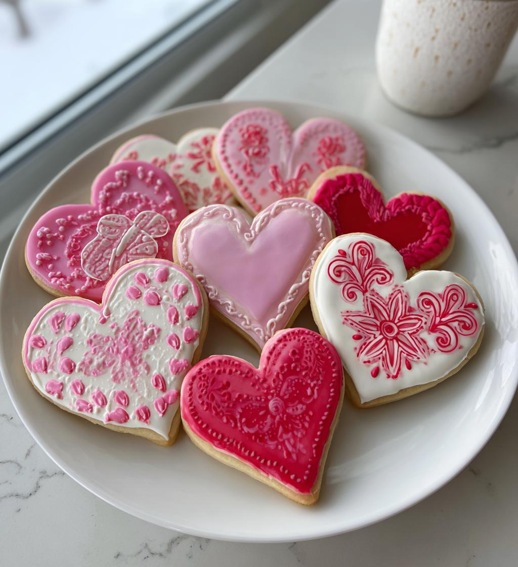 valentines day cookies royal icing