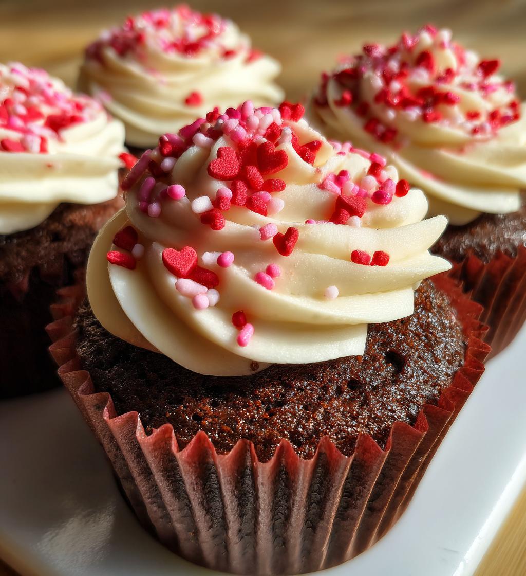valentines day cupcakes aesthetic