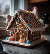 valentines day gingerbread houses