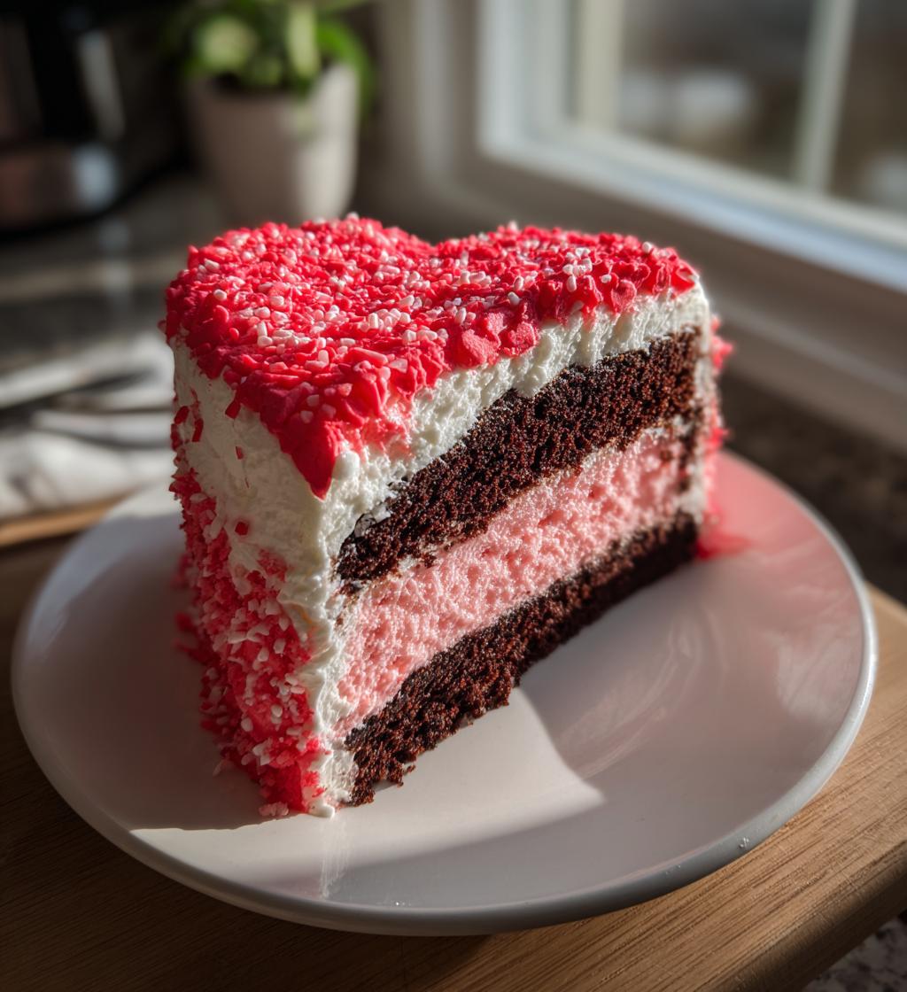 valentines day heart cake