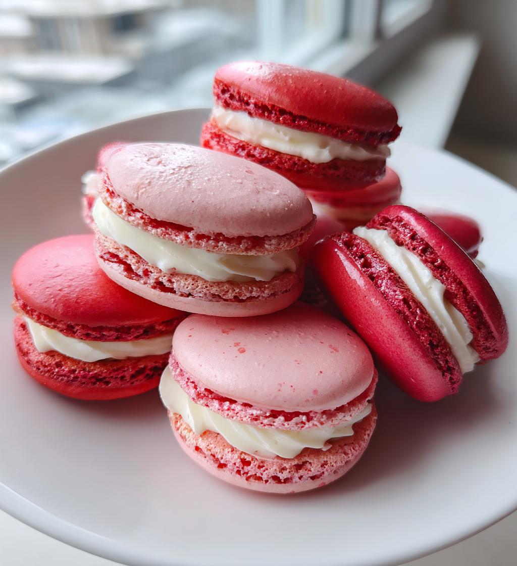 valentines day macarons