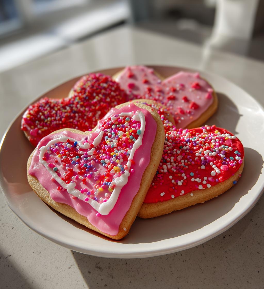 valentines day sugar cookies decorated