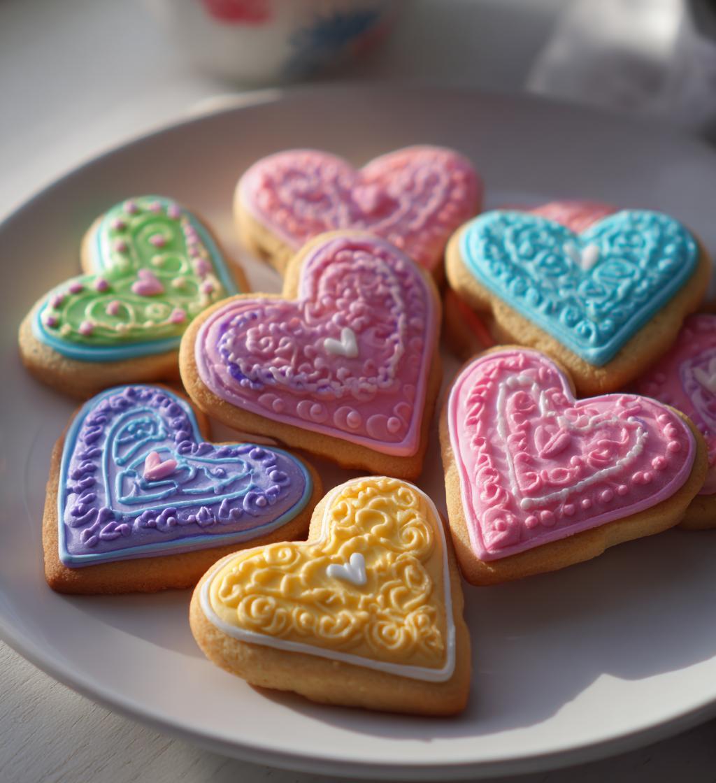 valentines day sugar cookies royal icing