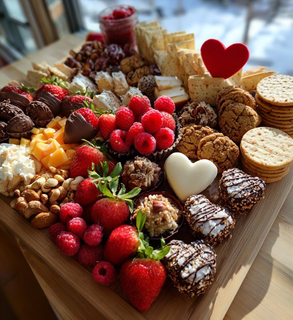 valentines day treat board