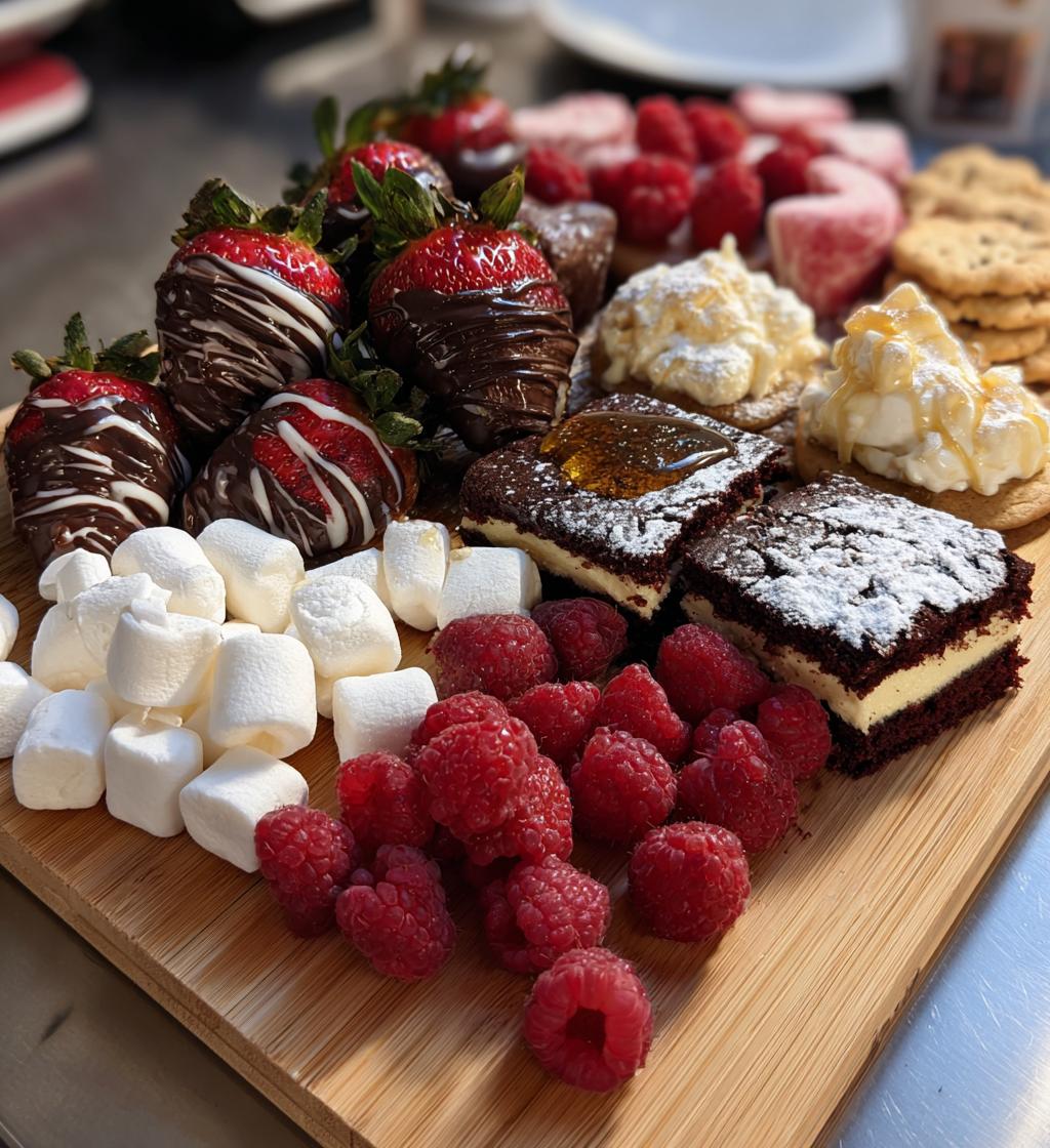 valentines dessert board