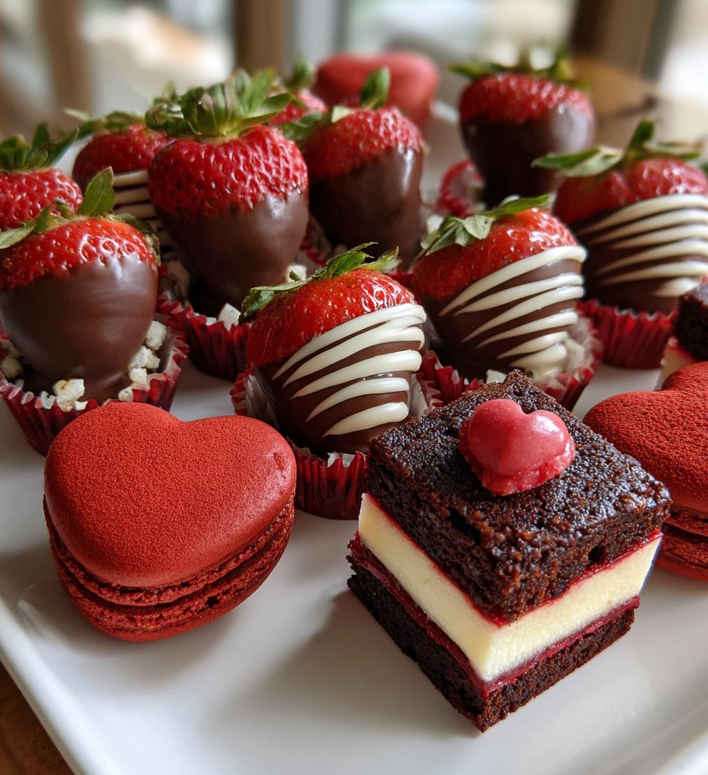 valentines dessert tray