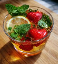 valentines drink garnish