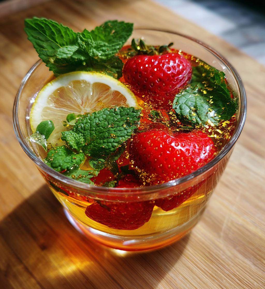 valentines drink garnish